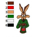 Looney Tunes Wile Coyote 04 Embroidery Design